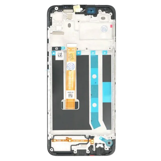Екран със сензорен екран и рамка, съвместим с Oppo A15 / A15s - OEM (15590) - черен