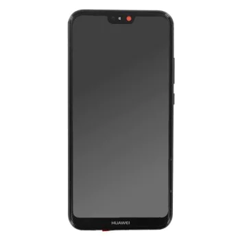 IPS LCD IPS сензорен екран със сензорен екран и рамка Съвместим с Huawei P20 lite - OEM (09487) - черен