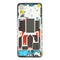 AMOLED дисплей със сензорен екран и рамка, съвместим с Oppo Find X3 Lite - OEM (19085) - черен