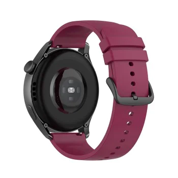 Каишка за часовник за Samsung Galaxy Watch (46 мм) / Gear S3, Huawei Watch GT GT / GT 2 / GT 2e / GT 2 Pro / GT 3 (46 мм) - Каишка за часовник 22 мм (W001) - Тъмночервен