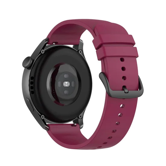 Каишка за часовник за Samsung Galaxy Watch (46 мм) / Gear S3, Huawei Watch GT GT / GT 2 / GT 2e / GT 2 Pro / GT 3 (46 мм) - Каишка за часовник 22 мм (W001) - Тъмночервен