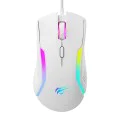 Геймърска мишка – Havit (MS1033) – RGB, 800-8000 DPI, 9 бутона – Бяла