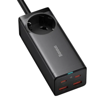 GaN3 Pro 100W зарядно/захранващ кабел - Baseus (PSZM000401) - черен