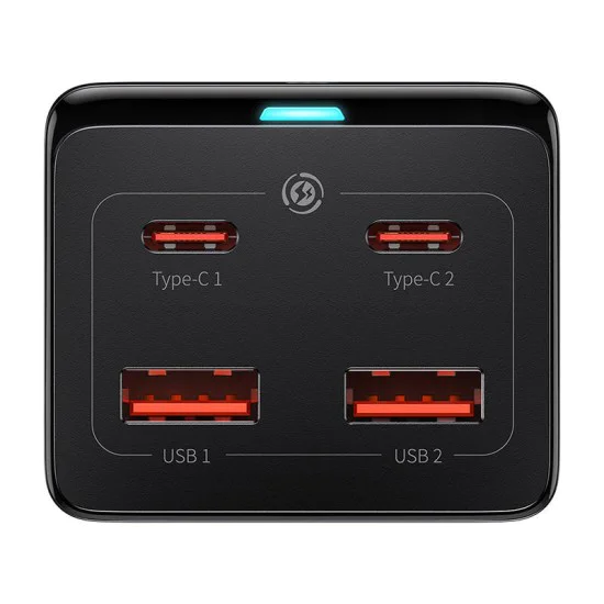 GaN3 Pro 100W зарядно/захранващ кабел - Baseus (PSZM000401) - черен