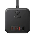 Удължителен кабел – Baseus PowerCombo E00066400117-00 – 3AC + 2U + 2C, 30W, 1.5m – Черен