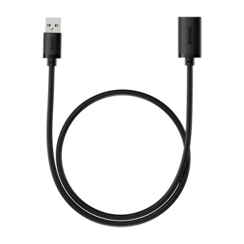 USB към USB удължителен кабел, 0,5 м - Baseus (B00631103111-01) - черен