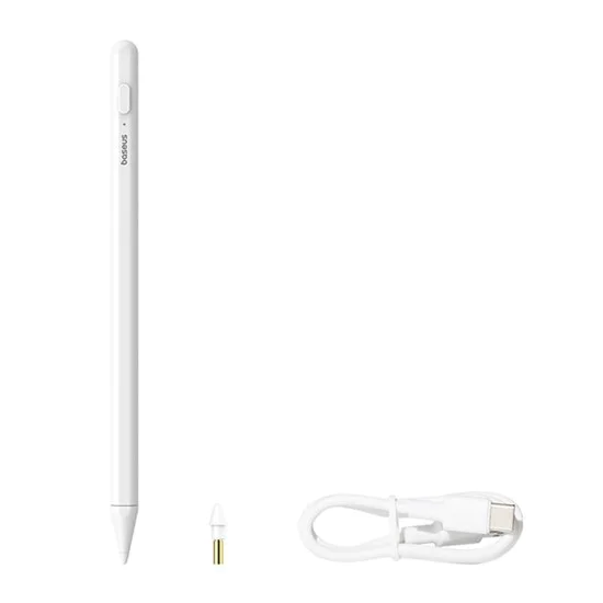 Магнитен стилус с LED индикатор за iPad - Baseus (P8001580802213-02) - Бял