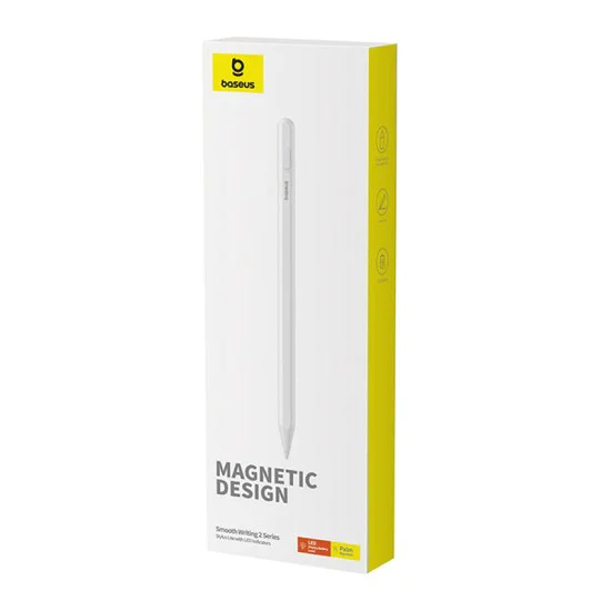 Магнитен стилус с LED индикатор за iPad - Baseus (P8001580802213-02) - Бял
