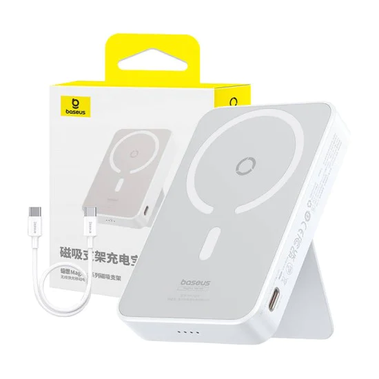 Magsafe външна батерия 5000mAh, 20W - Baseus PPCXZ05 (P10064101223-00) - бяла