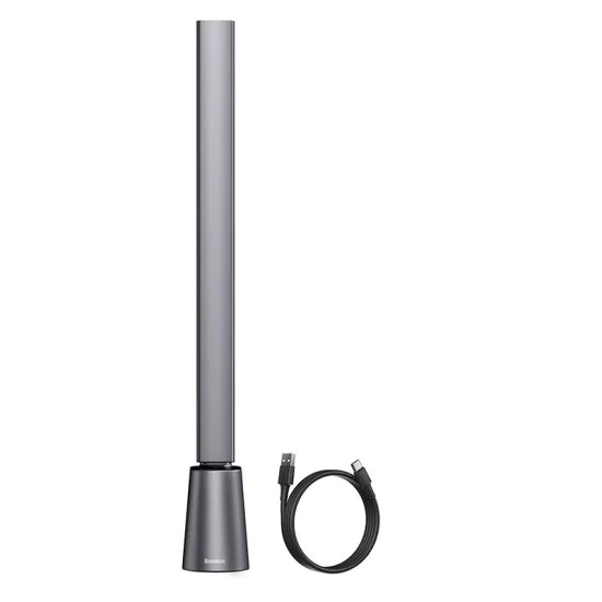 Акумулаторна настолна лампа, 2200mAh - Baseus Smart Eye (DGZG-0G) - сива