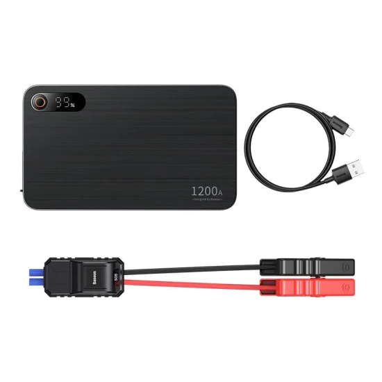 Стартово устройство за кола Super Energy Pro+ (C00245700111-00) - Baseus - 1200A, 12000mAh - Черно