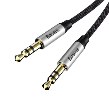 Аудио кабел от жак към жак, 1,5 м - Baseus (CAM30-CS1) - черен