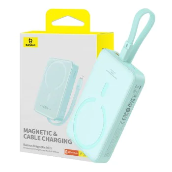 MagSafe External Battery Pack, USB-C, 10000mAh, 20W - Baseus Magnetic Mini (P10022109333-00) - монетен двор