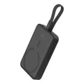 MagSafe External Battery Pack, USB-C, 10000mAh, 20W - Baseus Magnetic Mini (P10022109113113-00) - Черен