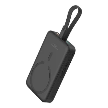 MagSafe External Battery Pack, USB-C, 10000mAh, 20W - Baseus Magnetic Mini (P10022109113113-00) - Черен