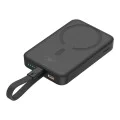 MagSafe External Battery Pack, USB-C, 10000mAh, 20W - Baseus Magnetic Mini (P10022109113113-00) - Черен