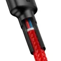 Кабел ype-C към Type-C, 60W, 3A, 2m - Baseus Cafule (CATKLF-H09) - Червен / Черен
