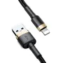 USB към Lightning кабел, 2A, 3m - Baseus (CALKLF-RV1) - черен / златен