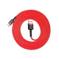 USB към Type-C кабел, QC3.0, 2A, 2m - Baseus Cafule (CATKLF-C09) - Червен