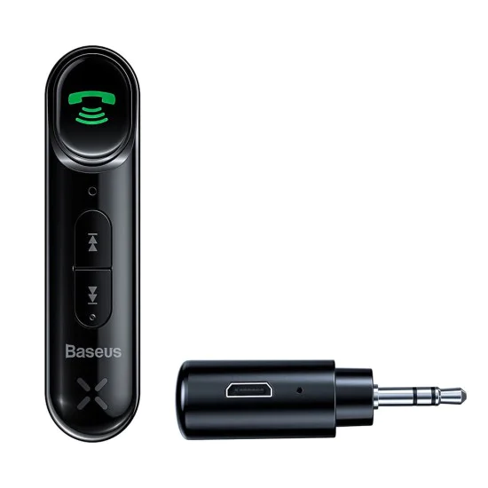 Aux предавател, Bluetooth, 145mAh, Micro-USB - Baseus BSBA-02 (WXQYY010001) - черен