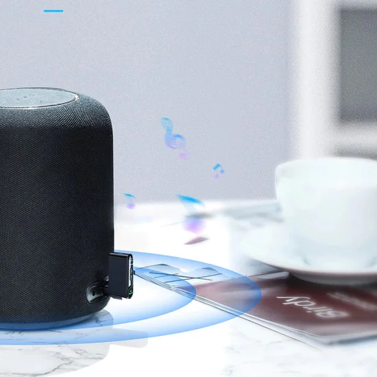 Aux предавател, Bluetooth, 145mAh, Micro-USB - Baseus BSBA-02 (WXQYY010001) - черен