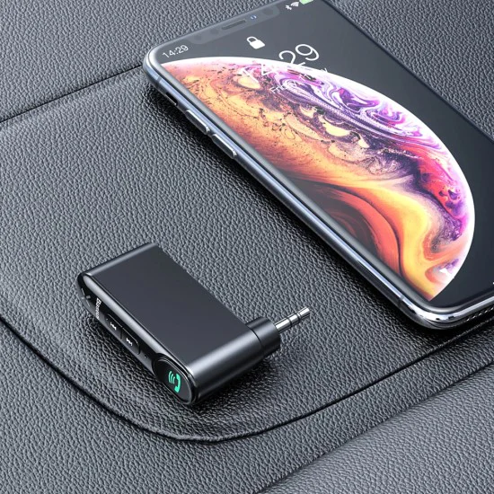Aux предавател, Bluetooth, 145mAh, Micro-USB - Baseus BSBA-02 (WXQYY010001) - черен