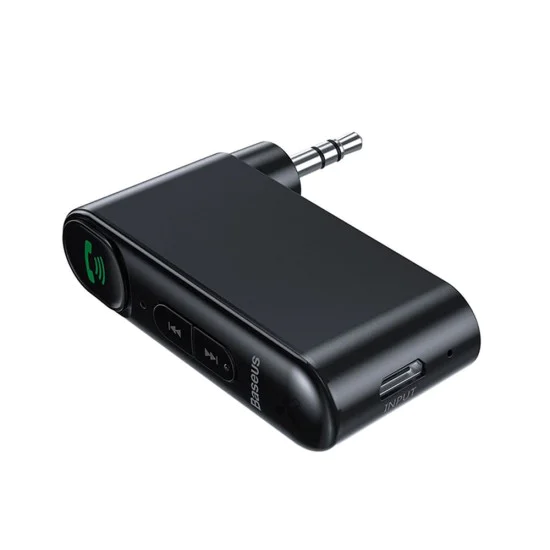 Aux предавател, Bluetooth, 145mAh, Micro-USB - Baseus BSBA-02 (WXQYY010001) - черен