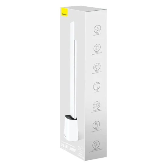 Акумулаторна настолна лампа, 2200mAh - Baseus Smart Eye (DGZG-02) - бяла