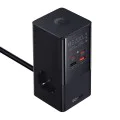 Char Charging Station 2xUSB, 2xType-C, Shuko, Fast Charging 100W, 1.5m - Baseus (E00023609113-00) - Черен
