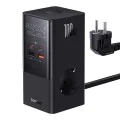 Char Charging Station 2xUSB, 2xType-C, Shuko, Fast Charging 100W, 1.5m - Baseus (E00023609113-00) - Черен