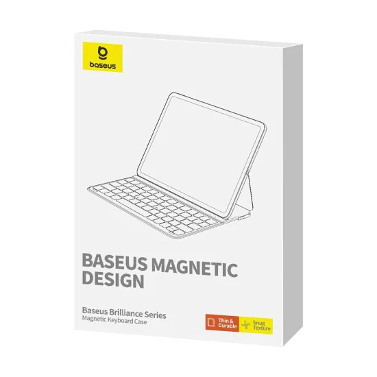 Калъф за iPad Air 4 / 5 (2020/2022) / iPad Pro 11 (2018 / 2020 / 2021 / 2022) - Baseus Brilliance Magnetic Keyboard Keyboard Case (P40112602111-03) - Черен