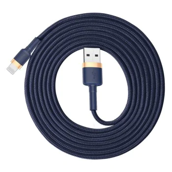 USB към Lightning кабел, QC3.0, 1.5A, 2m - Baseus (CALKLF-CV3) - Син / Златен