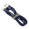 USB към Lightning кабел, QC3.0, 1.5A, 2m - Baseus (CALKLF-CV3) - Син / Златен