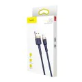 USB към Lightning кабел, QC3.0, 1.5A, 2m - Baseus (CALKLF-CV3) - Син / Златен