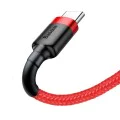 Кабел USB към Type-C, Fast Charge, QC3.0, QC3.0, 3A, 1m - Baseus Cafule (CATKLF-B09) - Червен