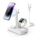 Зарядна станция 5в1, 65W, MagSafe - ESR (6E004) - бяла