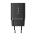USB зарядно, Type-C, бързо зареждане 30W - Baseus (P10111404113-00) - клъстерно черно