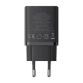 USB зарядно, Type-C, бързо зареждане 30W - Baseus (P10111404113-00) - клъстерно черно