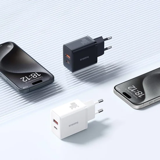 USB зарядно, Type-C, бързо зареждане 30W - Baseus (P10111404113-00) - клъстерно черно