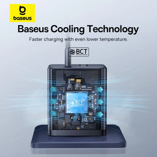 USB зарядно, Type-C, бързо зареждане 30W - Baseus (P10111404113-00) - клъстерно черно