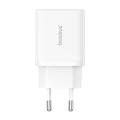 USB зарядно, тип-C, бързо зареждане 30W - Baseus (P10111404213-00) - лунно бяло