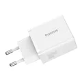USB зарядно, тип-C, бързо зареждане 30W - Baseus (P10111404213-00) - лунно бяло