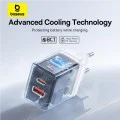 USB зарядно, тип-C, бързо зареждане 30W - Baseus (P10111404213-00) - лунно бяло