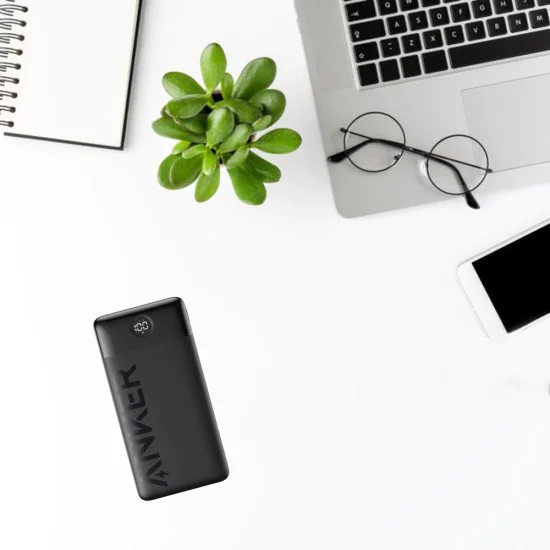 Външна USB батерия, Type-C, 20000mAh, 15W - Anker PowerCore 326 (A1367G11) - Черен