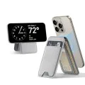 Държач за портфейл от еко кожа - ESR държач MagSafe HaloLock - естествен титан