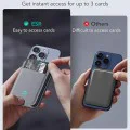 Държач за портфейл от еко кожа - ESR държач MagSafe HaloLock - естествен титан