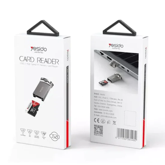 USB към TF четец на карти, 480Mbps - Baseus (GS20) - сив