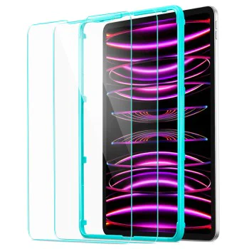 Протектор за iPad Pro 12.9 2018 / 2020 / 2021 / 2022 (комплект 2) - ESR закалено стъкло 9H - прозрачно