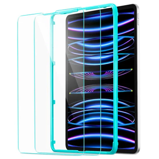 Протектор за iPad Air 4 / 5 (2020/2022) / iPad Pro 11 (2018 / 2020 / 2021 / 2022) (комплект 2) - ESR закалено стъкло 9H - прозрачно