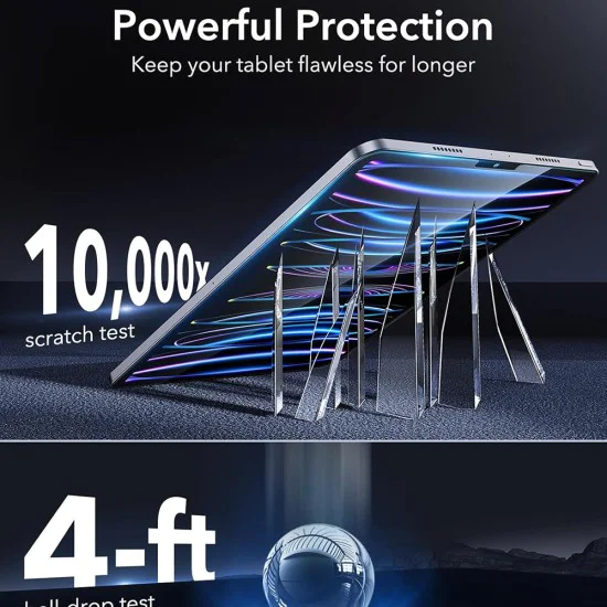 Протектор за iPad Air 4 / 5 (2020/2022) / iPad Pro 11 (2018 / 2020 / 2021 / 2022) (комплект 2) - ESR Armorite Screen Protector - Clear